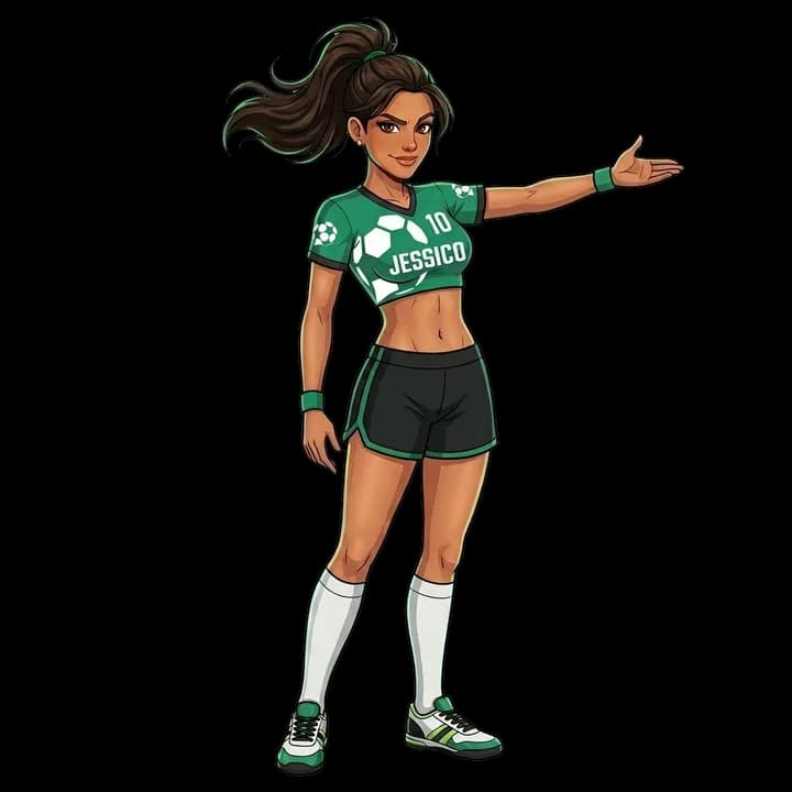 La mascotte di Jessico con la maglia numero 10